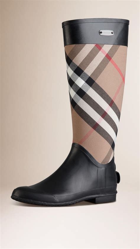 botte caoutchouc burberry